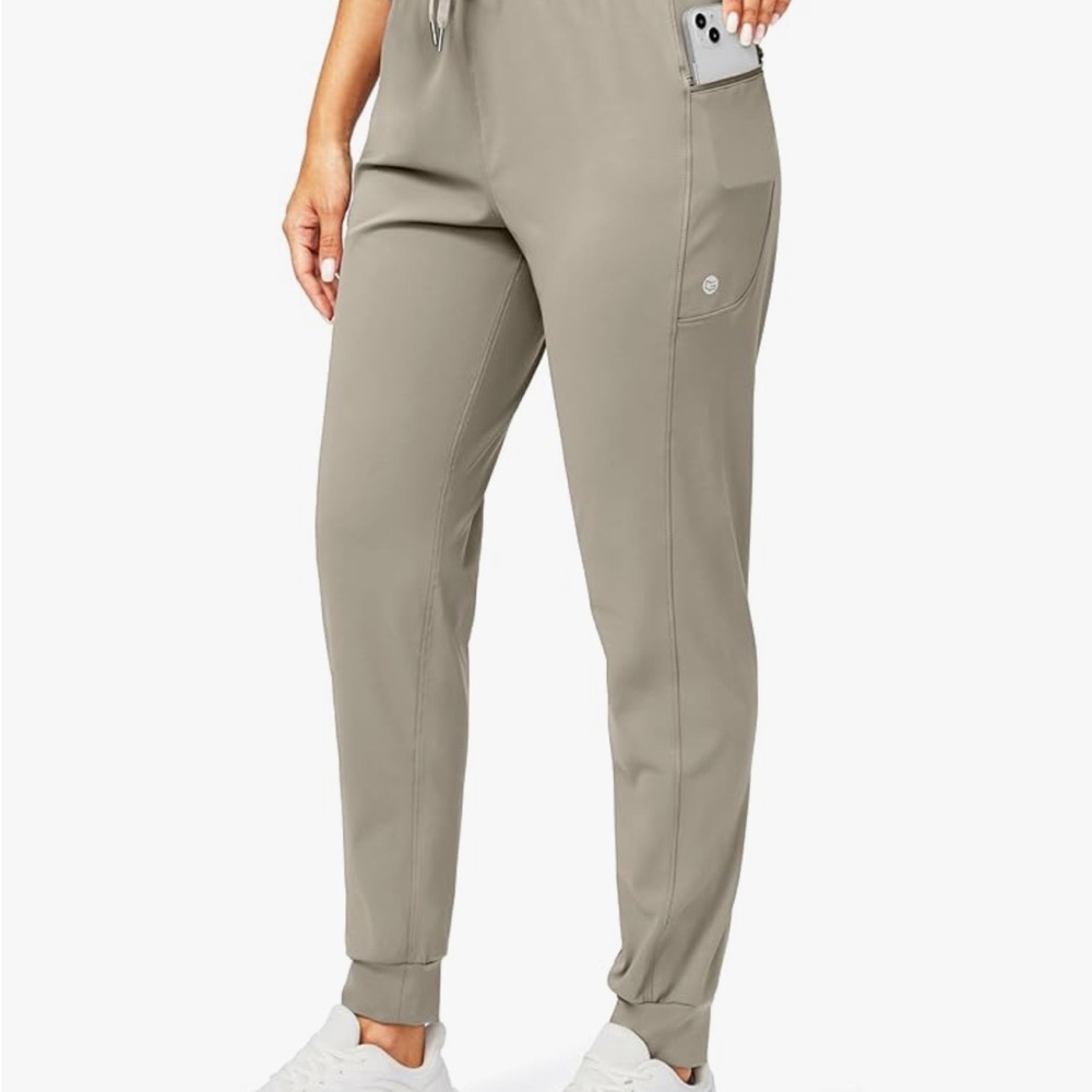 Women's Taupe Track Pants